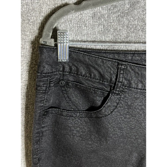 Democracy Fleur De Lis Print Justice‎ Jegging Jeans Women Size 10 Stretch Black - Picture 5 of 13